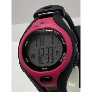 Red Clover Digital Wristwatch Buckle Band and Water Resistance New Battery!